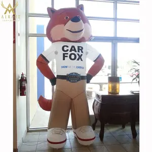 supply customized inflatable fox costume mascot cartoon costume for advertising outdoor parade