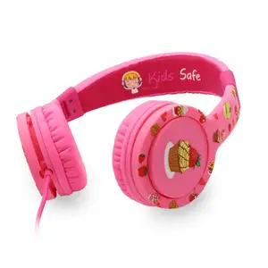 Lindo ajustable diadema auricular 85dB volumen limitado niños auriculares