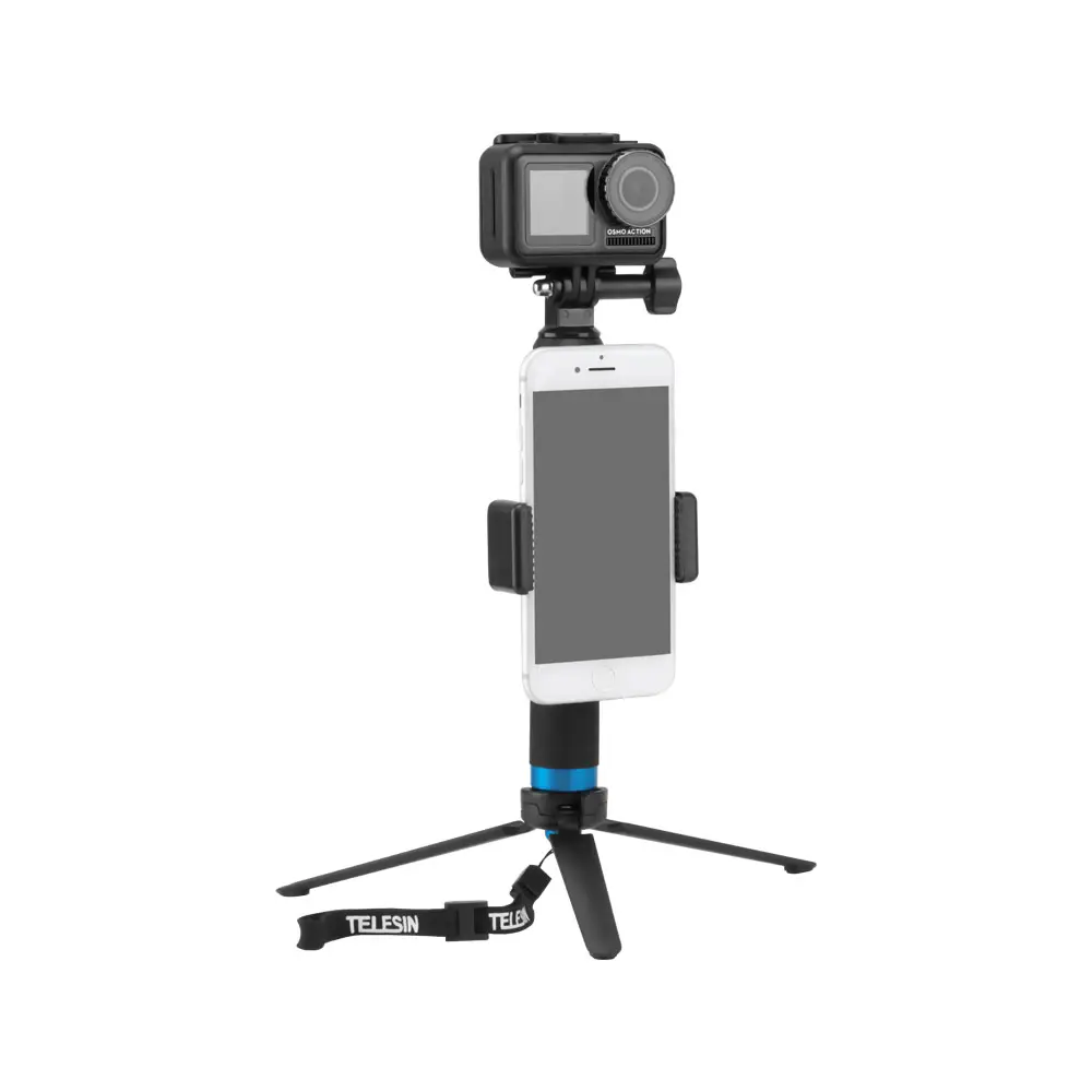 Hot DJI Accessori Della Macchina Fotografica di Alluminio Selfie Bastone Monopiede Allungabile Portatile Pole per DJI Osmo Azione e Go Pro telecamere