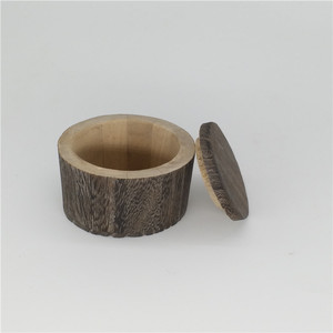 Barile <span class=keywords><strong>in</strong></span> Legno Massello di Alta Qualità, Colore Rustico Bruciato, Contenitore per Tè <span class=keywords><strong>in</strong></span> Legno - Product Image 3