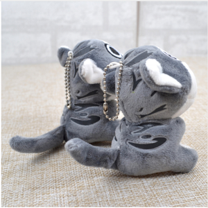 Livraison directe chat <span class=keywords><strong>Super</strong></span> mignon assis peluche jouets en peluche Bouquet cadeau doux peluche chat poupées mignon chat porte-clés peluche jouet - Product Image 5
