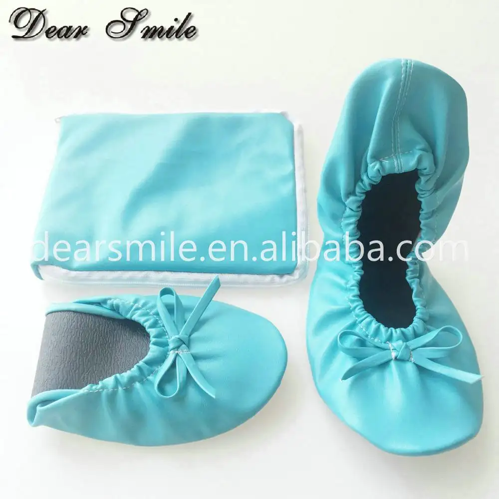 Fashion ladies blue flat shoes ballerina after party shoes for wedding gift