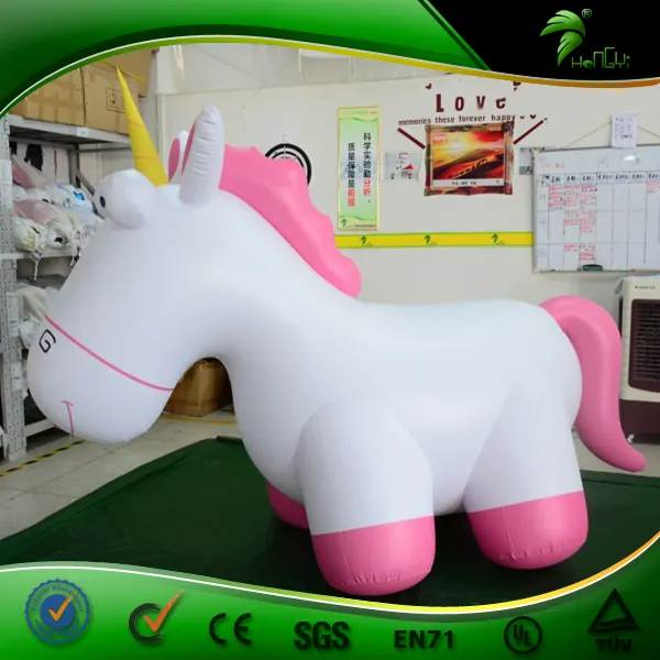 Gonflable Licorne Princesse Jouets pour Enfants Gonflables 3 D de Bande Dessinée Caractère Lune Cheval Décoration Poupées