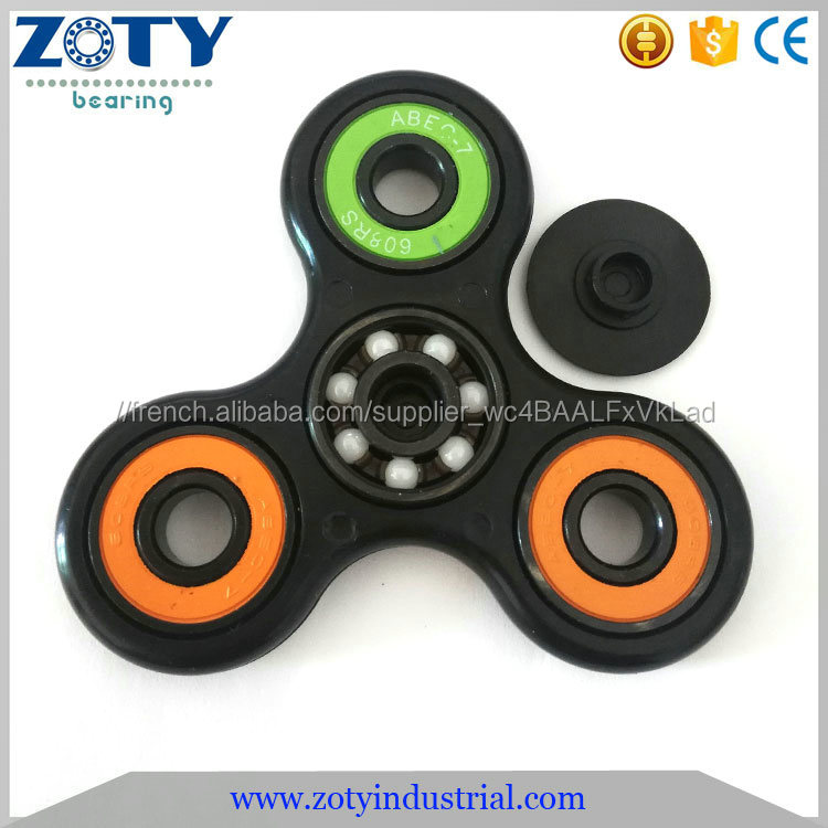 En stock Tri-Spinner Fidget Jouet En Plastique EDC S'agite Main Spinner