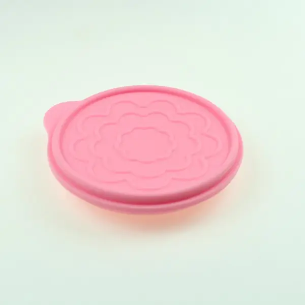 Siebe & Siebe Typ Küchen werkzeug rosa Silikon zusammen klappbares Korbs ieb mit Deckel