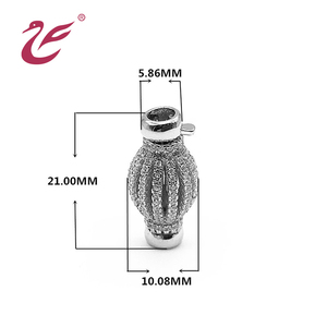 Sang Trọng Ưa Thích Toggel Zircon Ngọc Trai Thời Trang Đóng Cửa Clasp Khóa Trang Sức 925 Sterling Bạc Vòng Đeo Tay Móc Đeo Đối Với Trang Sức Làm - Product Image 3