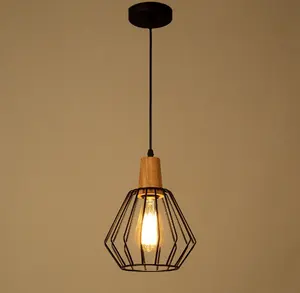 Eisen Esszimmer Retro Lampe Loft E27 Edison-birne Industrielle Beleuchtung Kronleuchter Vintage Anhänger Licht