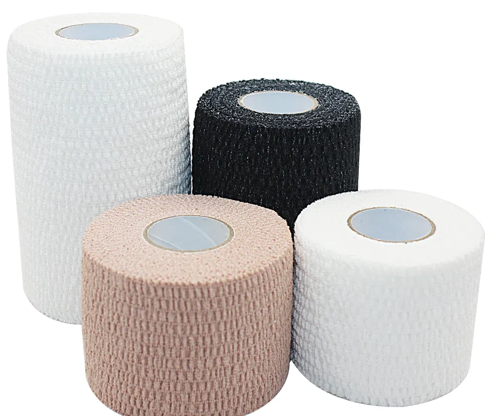 best sell cotton waterproof easy to tear off light elastistic cohesive bandage