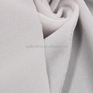 Warp Knitting Velvet Dress Fabric White Color PFD/PFP Stretch Korean KS Velvet Ready for Printing/Dyeing