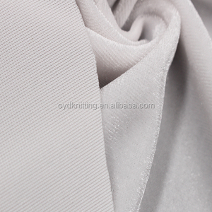Tissu de robe en <span class=keywords><strong>velours</strong></span> à tricoter en chaîne couleur blanche PFD/PFP Stretch coréen KS Velvet prêt pour l'impression/la teinture - Product Image 1