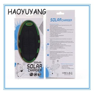 Nueva Batería de Polímero de 5000 mAh Banco de la Energía Solar Cargador Solar Del Teléfono <span class=keywords><strong>Celular</strong></span> Para el iphone 7 - Product Image 6
