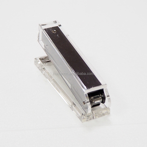 HUISEN Văn Phòng Quà Tặng Đen Kim Loại Rõ Ràng Acrylic Stapler Với Biểu Tượng Tùy Chỉnh - Product Image 2