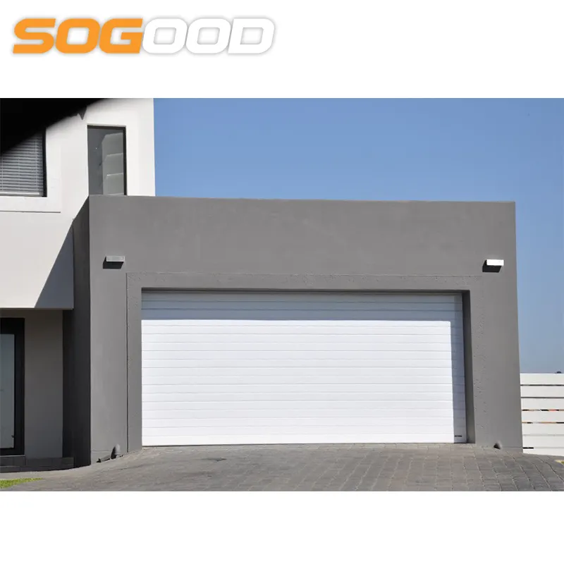 Elektrische Moderne Garagedeur Met Windows Boerderij Voor Verkoop