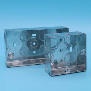 Gegalvaniseerd Staal wandschakelaar lock box 3/drie Bende metalen junction box