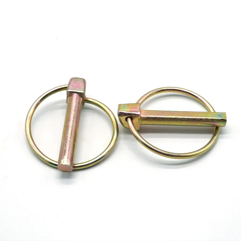 Din11023 4mm 6mm 8mm 10mm Yellow Zinc Plated Linch High Quality Safety Lock Pin Product manufacture in China