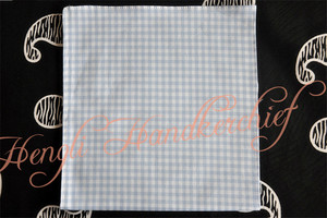 Para Hombre de algodón azul cielo <span class=keywords><strong>serie</strong></span> pañuelo de bolsillo cuadrado - Product Image 4