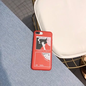 Illustration Créative Simple Bande <span class=keywords><strong>Dessin</strong></span>ée De Mode INS TPU Cas de Téléphone Mobile Pour iphone - Product Image 2