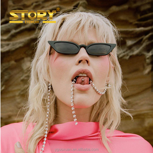STY97570DY <span class=keywords><strong>Mini</strong></span> Retângulo Cat Eye Quadros Lentes Colorida Óculos De Sol Moda Óculos Novos Óculos De Sol - Product Image 3