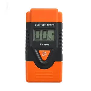 All-sole EM4806 di Umidità Tester Tascabile misuratore di umidità del Legno materiale da Costruzione Contenuto tester di temperatura Portatile