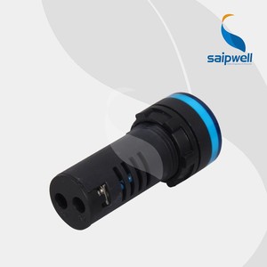 Luz indicadora LED de señal de color doble de alto rendimiento Saipwell, salida de fábrica, resistente al agua, 6A/10A máx., interruptor de botón pulsador de 16mm - Product Image 4