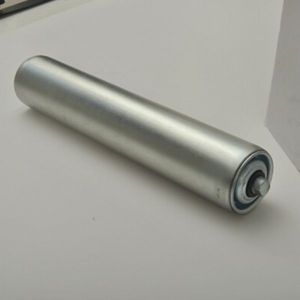 Rouleau conique à gravité plaqué zinc, 2mm en acier inoxydable, avec capuchons d'extrémités de rouleau en acier - Product Image 3