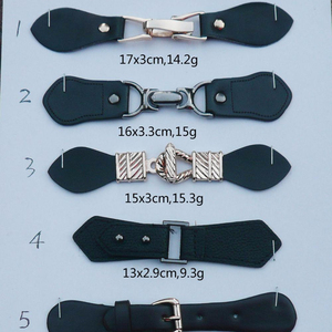 Hebilla <span class=keywords><strong>de</strong></span> cuero <span class=keywords><strong>de</strong></span> imitación, <span class=keywords><strong>dos</strong></span> piezas - Product Image 1