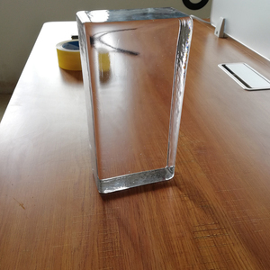 200*100*50MM Giá Rẻ Rõ Ràng Frosted Tinted Rắn Thủy Tinh Khối Gạch Giá - Product Image 2