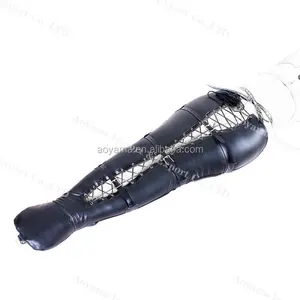 Mermaid Latex Leg Restraints Bondage Ajustable Size With Buckle Female Body Restraints Slave Bondage