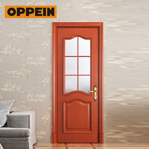 Oppein américain style personnalisé <span class=keywords><strong>teck</strong></span> plis en bois <span class=keywords><strong>massif</strong></span> modèles de portes d'intérieur - Product Image 4