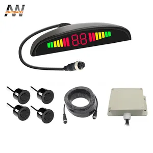 AW Factory price 4 sensors 24v outdoor safe easy park LED display monitor parking sensor system for truck/ bus/ lorry/ vans