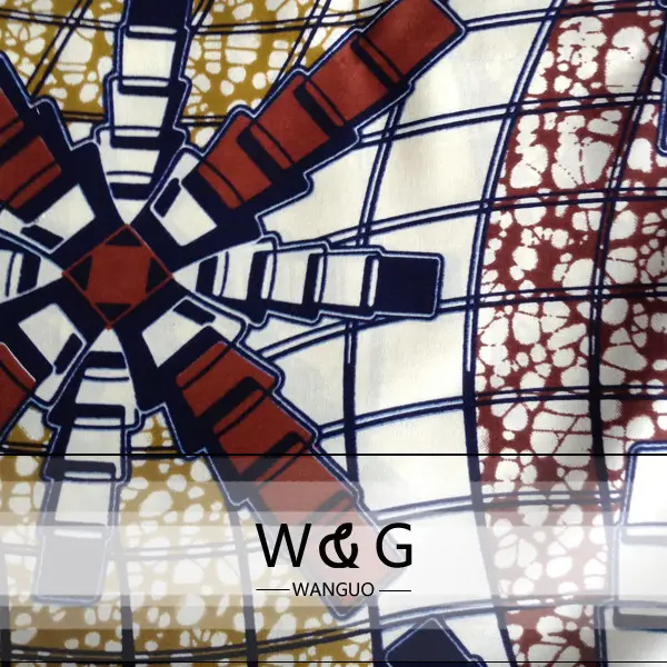 Afrika gerçek balmumu pamuklu Ankara tarzı Batik tasarımları baskılı kumaşlar İngiltere