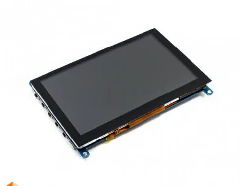 Waveshare 5 इंच रास्पबेरी गड़बड़ी कैपेसिटिव टच स्क्रीन 800x480 5 इंच एलसीडी (एच) TFT एलसीडी डिस्प्ले