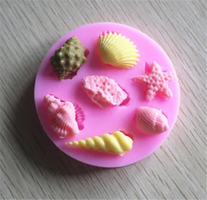 Conch Schnecke Silikon Fondant Seife 3D Kuchen form Cupcake Jelly Candy Schokolade Dekoration Backwerk zeug