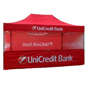 Tente Pliante (pop-up) Personnalisable Avec Impression Logo - Imperméable, Résistante - Pour Stands événementiels, Marchés, Salons