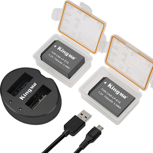 KingMa LP-E12 Akku (2er-Pack) + Doppel-Ladegerät für Canon LP-E12 und EOS M M2 M10 100D Kiss X7 - Product Image 2