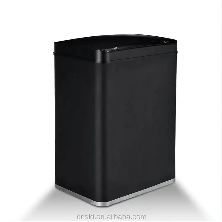 Poubelle de cuisine noire à double capteur, capacité de 50l, 13 gallons, top quality en Europe