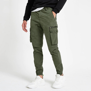 <span class=keywords><strong>Pantaloni</strong></span> da Jogger da <span class=keywords><strong>uomo</strong></span> in cotone 100% <span class=keywords><strong>Slim</strong></span> Fit <span class=keywords><strong>pantaloni</strong></span> <span class=keywords><strong>con</strong></span> tasche Cargo kaki - Product Image 6