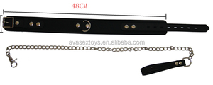 ปลอกคอซิลิโคนพร้อมโซ่ ของเล่นอีโรติก เฟติช BDSM เกมสำหรับผู้ใหญ่ ปลอกคอซิลิโคนสำหรับคู่รักเล่นเกมเซ็กซ์ - Product Image 2