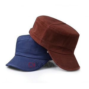 구슬 캔버스 기차 지휘자 초호화 순찰 플랫 탑 캡 - Product Image 6