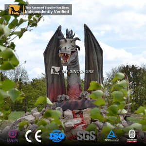 R ตกแต่งสนามเด็กเล่นกลางแจ้งหัวมังกร Animatronic - Product Image 4