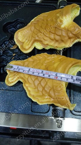Superventas Forma de Los Pescados Con <span class=keywords><strong>La</strong></span> Boca Abierta Taiyaki Waflera/Corea Del Helado Máquina Taiyaki/Producción - Product Image 3