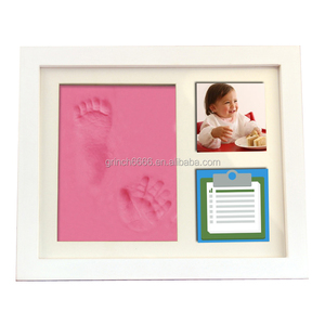 Tampon encreur OEM pour les mains <span class=keywords><strong>et</strong></span> les pieds Cadeau souvenir pour bébé Cadeau exquis pour tampon encreur en bois Impression pour les mains <span class=keywords><strong>et</strong></span> les pieds Cadres photo avec argile - Product Image 5