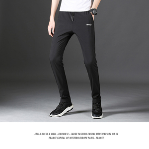Logo personalizzato affusolato mens running casual training <span class=keywords><strong>pantaloni</strong></span> in poliestere di nylon <span class=keywords><strong>pantaloni</strong></span> <span class=keywords><strong>cargo</strong></span> da uomo <span class=keywords><strong>pantaloni</strong></span> sportivi da jogging slim <span class=keywords><strong>fit</strong></span> da palestra - Product Image 3