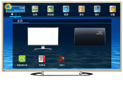 Ультра тонкий 50 дюймов из светодиодов Smart TV монитор