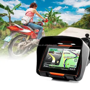 Latest map 4.3inch Touch Screen 4GB 8GB Internal Memory Waterproof Moto GPS Navigation