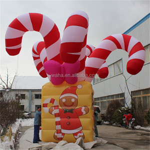 Lumière LED personnalisée Décoration de Noël Candy Cane gonflable - Product Image 6