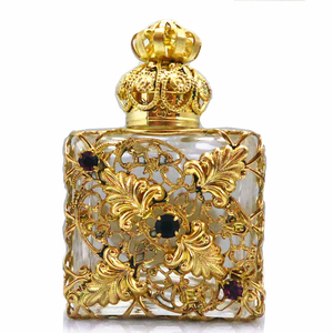 Flacon <span class=keywords><strong>de</strong></span> parfum vides 10ml, 1 pièce, Style arabe, avec capuchon en <span class=keywords><strong>verre</strong></span>, vente en gros - Product Image 1