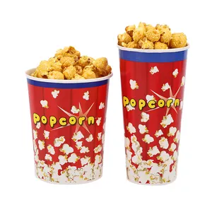 Wholesale malaysia 32oz cheap wholesale high quality custom printed popcorn paper cup/bowl/bucket