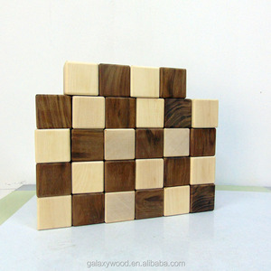 Blocs de bois wantin naturel, jouets personnalisés pour enfants - Product Image 4