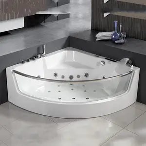 2020 Bak Mandi Akrilik Nhà Máy Thời Trang Góc Acrylic Giá Thấp Massage Bồn Tắm & Xoáy Lướt Sóng Bồn Tắm Thích Hợp Cho Người Lớn